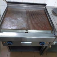 Grill elektryczny gładko-ryflowany na podstawie Kromet